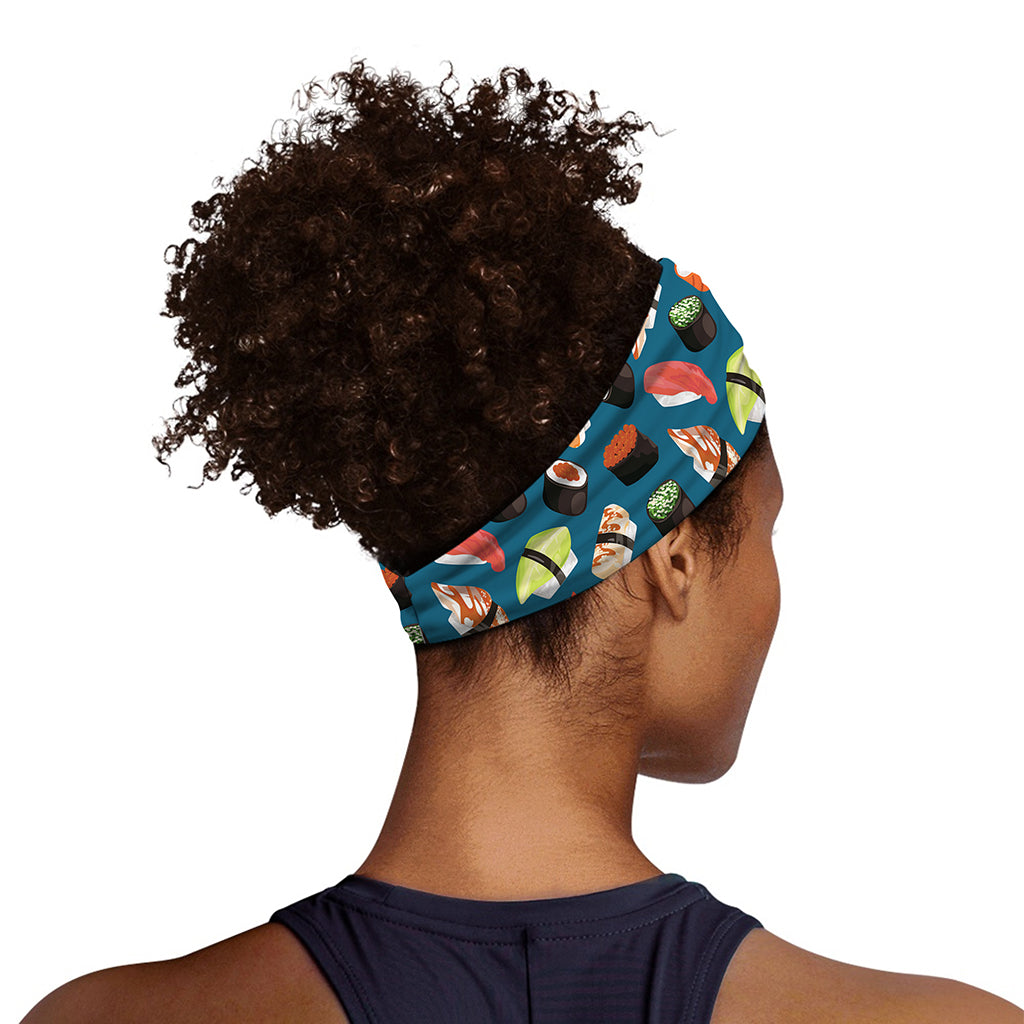 Colorful Sushi Pattern Print Sports Headband