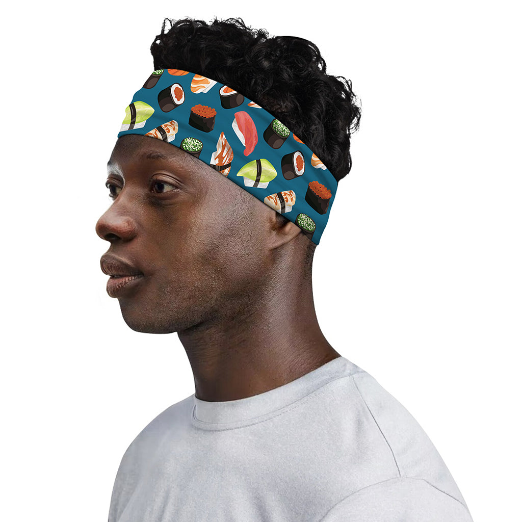 Colorful Sushi Pattern Print Sports Headband
