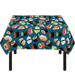Colorful Sushi Pattern Print Tablecloth