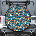 Colorful Sushi Pattern Print Tire Cover