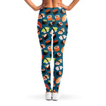 Colorful Sushi Pattern Print Women's Leggings