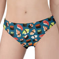 Colorful Sushi Pattern Print Women's Panties