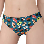 Colorful Sushi Pattern Print Women's Panties
