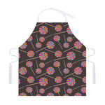 Colorful Swirl Lollipop Pattern Print Adjustable Apron