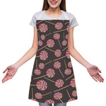 Colorful Swirl Lollipop Pattern Print Adjustable Apron