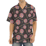 Colorful Swirl Lollipop Pattern Print Aloha Shirt