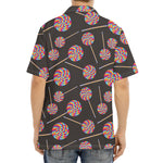 Colorful Swirl Lollipop Pattern Print Aloha Shirt