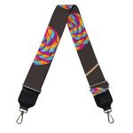 Colorful Swirl Lollipop Pattern Print Bag Strap