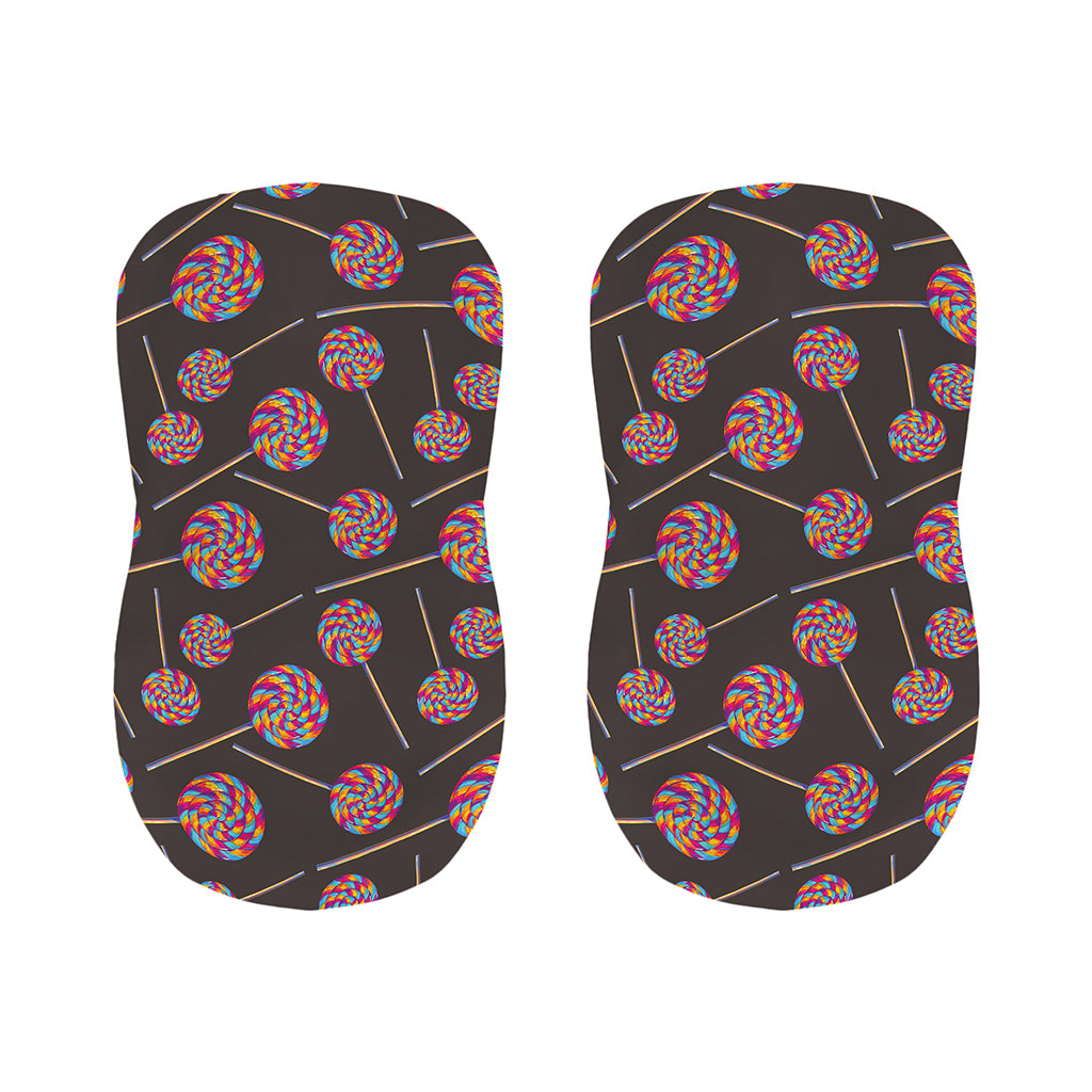 Colorful Swirl Lollipop Pattern Print Bar Stool Covers