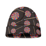Colorful Swirl Lollipop Pattern Print Beanie