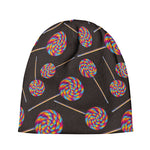 Colorful Swirl Lollipop Pattern Print Beanie