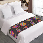 Colorful Swirl Lollipop Pattern Print Bed Runner