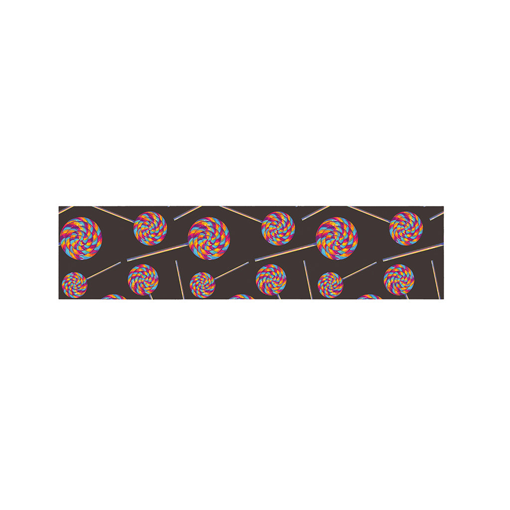 Colorful Swirl Lollipop Pattern Print Bed Runner