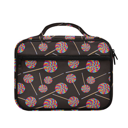 Colorful Swirl Lollipop Pattern Print Briefcase Bible Bag