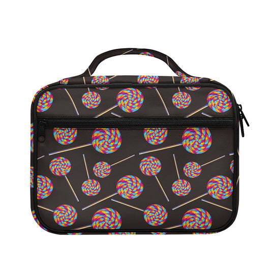Colorful Swirl Lollipop Pattern Print Briefcase Bible Bag