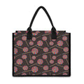 Colorful Swirl Lollipop Pattern Print Canvas Tote Bag