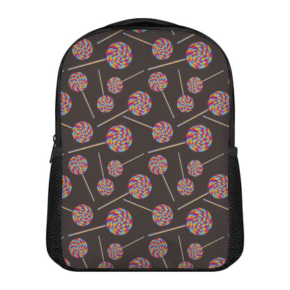 Colorful Swirl Lollipop Pattern Print Casual Backpack