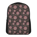 Colorful Swirl Lollipop Pattern Print Casual Backpack