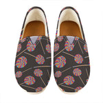 Colorful Swirl Lollipop Pattern Print Casual Shoes