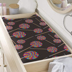 Colorful Swirl Lollipop Pattern Print Changing Pad Cover