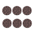 Colorful Swirl Lollipop Pattern Print Coaster Set