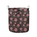 Colorful Swirl Lollipop Pattern Print Collapsible Laundry Basket