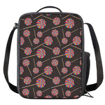 Colorful Swirl Lollipop Pattern Print Crossbody Lunch Bag