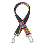 Colorful Swirl Lollipop Pattern Print Dog Seat Belt