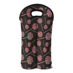 Colorful Swirl Lollipop Pattern Print Double Neoprene Wine Tote