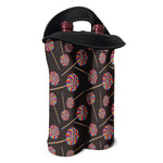 Colorful Swirl Lollipop Pattern Print Double Neoprene Wine Tote