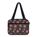 Colorful Swirl Lollipop Pattern Print Double Strap Bible Bag