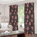 Colorful Swirl Lollipop Pattern Print Extra Wide Grommet Curtains