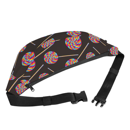 Colorful Swirl Lollipop Pattern Print Fanny Pack