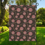 Colorful Swirl Lollipop Pattern Print Garden Flag