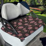 Colorful Swirl Lollipop Pattern Print Golf Cart Seat Cover