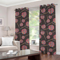 Colorful Swirl Lollipop Pattern Print Grommet Curtains