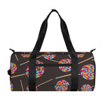 Colorful Swirl Lollipop Pattern Print Gym Bag