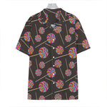 Colorful Swirl Lollipop Pattern Print Hawaiian Shirt