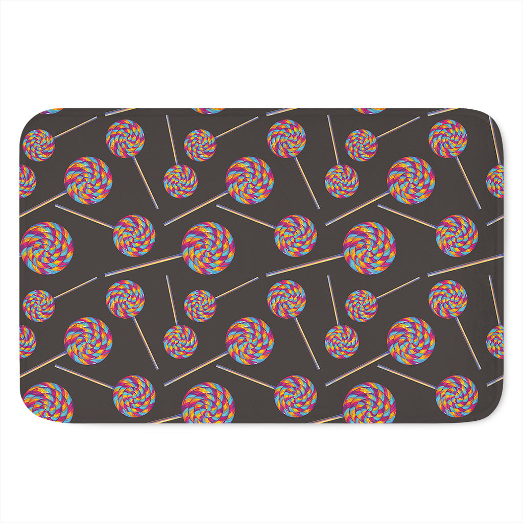 Colorful Swirl Lollipop Pattern Print Indoor Door Mat