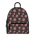 Colorful Swirl Lollipop Pattern Print Leather Backpack
