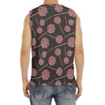 Colorful Swirl Lollipop Pattern Print Men's Fitness Tank Top