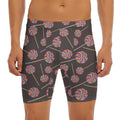 Colorful Swirl Lollipop Pattern Print Men's Long Boxer Briefs