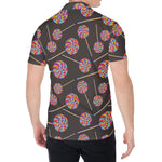 Colorful Swirl Lollipop Pattern Print Men's Shirt