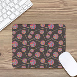 Colorful Swirl Lollipop Pattern Print Mouse Pad