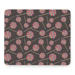 Colorful Swirl Lollipop Pattern Print Mouse Pad