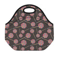 Colorful Swirl Lollipop Pattern Print Neoprene Lunch Bag