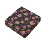 Colorful Swirl Lollipop Pattern Print Outdoor Seat Cushion Cover