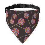 Colorful Swirl Lollipop Pattern Print Over The Collar Dog Bandana
