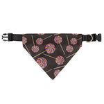 Colorful Swirl Lollipop Pattern Print Over The Collar Dog Bandana