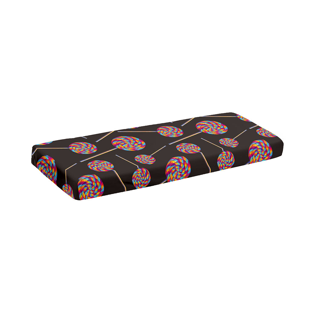 Colorful Swirl Lollipop Pattern Print Piano Keyboard Cover